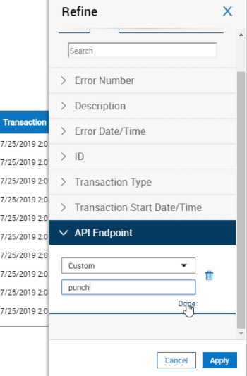Example Refine Filter